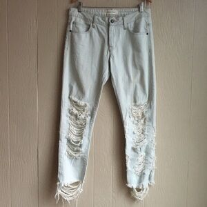 HIDDEN-JEANS Distressed Light Wash Jeans